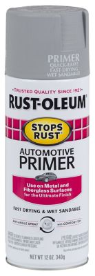 Rust-Oleum 12 oz. Gray Stops Rust Automotive Spray Primer Good primer used for metal cabinets that I sand blasted