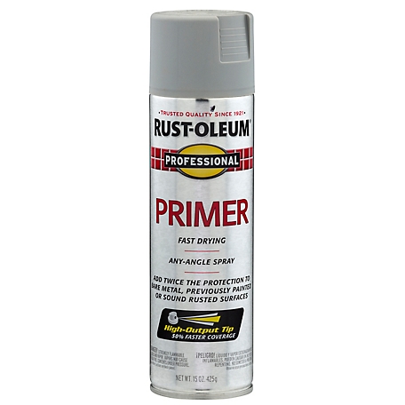 Rust-Oleum 15 oz. Gray Professional High-Performance Enamel Spray Primer, Flat