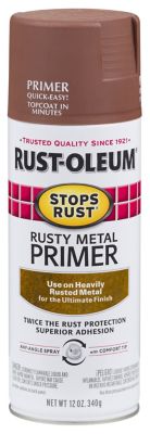 Rust-Oleum 12 oz. Red Stops Rust Rusty Metal Primer, Flat