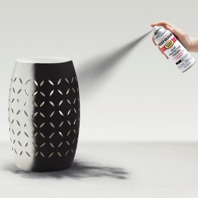 Image showing  12 oz. Black Stops Rust Protective Enamel Spray Paint, Flat