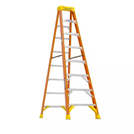 8 ft 300 lb Capacity Fiberglass Step Ladder Type IA 6208 Extension Ladders