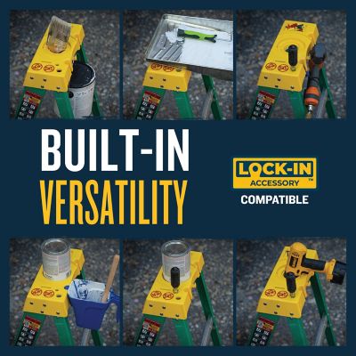 Image showing  Ladder Step 6 ft. 225 lb. Capacity Fiber II Step Ladder