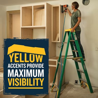 Image showing  Ladder Step 6 ft. 225 lb. Capacity Fiber II Step Ladder