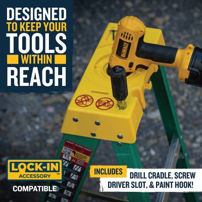 Image showing 8 th Werner Ladder Step 6 ft. 225 lb. Capacity Fiber II Step Ladder