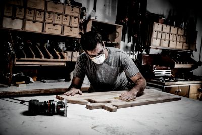 Image showing  9 in. x 11 in. SandBlaster 80 Grit Sandpaper with No-Slip Grip Backing, Gold, 3-Pack