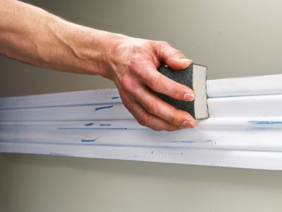 Image showing  3-3/4 in. x 2-1/2 in. 60 Grit SandBlaster Sandpaper Sponge, Green