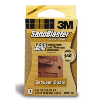 Barn Star Sand Blasting Sanding Sponge, Fine, 180 Grit