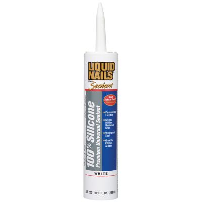 Liquid Nails 10.1 oz. Silicone Premium Universal Sealant, White