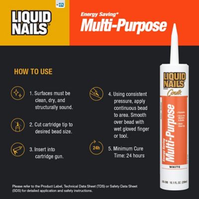 Image showing  10.1 oz. Energy Saving Multi-Purpose Caulk