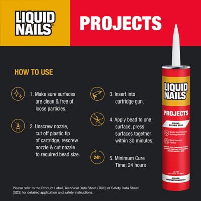 Image showing  10 oz. Interior Projects Construction Adhesive