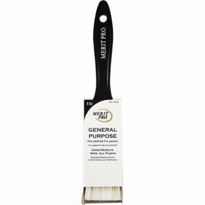 Merit Pro 1-1/2 in. General Purpose Polyester Paint Brush, Tin Plated