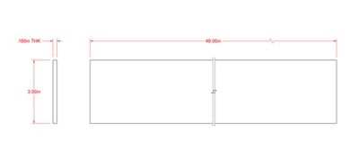 Image showing  SteelWorks 3/16 in. x 3 in. x 4 ft. Weldable Steel Flat