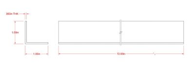 Image showing  SteelWorks 1/16 in. x 1 in. x 6 ft. Weldable Aluminum Angle