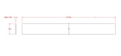 Image showing  SteelWorks 1/16 in. x 3/4 in. x 6 ft. Weldable Anodized Aluminum Flat