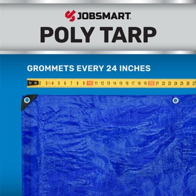 Image showing  30 ft. x 50 ft. Light-Duty Poly Tarp, Blue