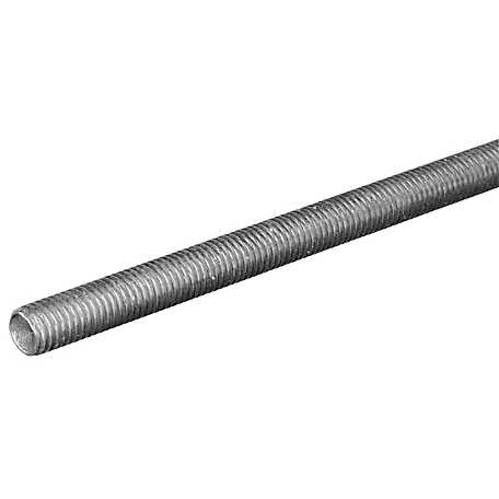 Hillman SteelWorks Coarse Threaded Rod Zinc-Plated (7/16in.-14 x 3')