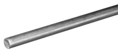 Hillman SteelWorks 1/4 in. x 3 ft. Un-Threaded Solid Steel Rod, Zinc-Plated