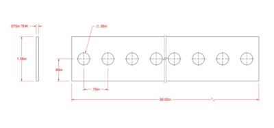 Image showing  SteelWorks 1-3/8 in. x 3 ft. Slotted Flat, Zinc-Plated