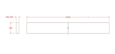 Image showing  SteelWorks 1/8 in. x 1/2 in. x 6 ft. Weldable Steel Flat