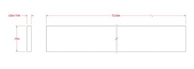 Image showing  SteelWorks 1/8 in. x 3/4 in. x 6 ft. Weldable Steel Flat