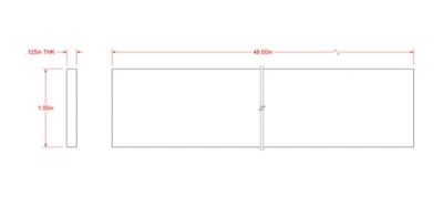 Image showing  SteelWorks 1/8 in. x 1 in. x 4 ft. Weldable Steel Flat