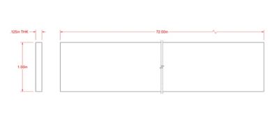 Image showing  SteelWorks 1/8 in. x 1 in. x 6 ft. Weldable Steel Flat