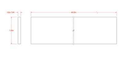 Image showing  SteelWorks 1/8 in. x 1-1/4 in. x 4 ft. Weldable Steel Flat