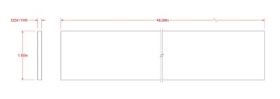 Image showing  SteelWorks 1/8 in. x 1-1/2 in. x 4 ft. Weldable Steel Flat