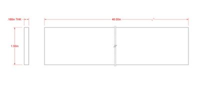 Image showing  SteelWorks 3/16 in. x 1-1/2 in. x 4 ft. Weldable Steel Flat