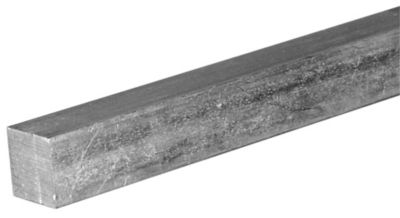 SteelWorks 1/2 in. x 12 in. Zinc Plated Square Key Stock at