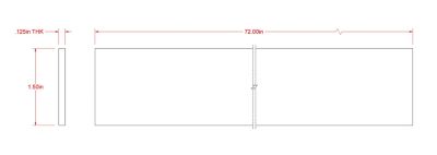 Image showing  SteelWorks 1/8 in. x 1-1/2 in. x 6 ft. Weldable Steel Flat