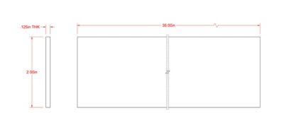 Image showing  SteelWorks 1/8 in. x 2 in. x 3 ft. Weldable Steel Flat