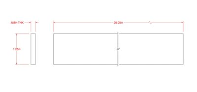Image showing  SteelWorks 3/16 in. x 1-1/4 in. x 3 ft. Weldable Steel Flat