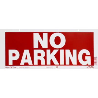 Image showing  No Parking Signs, 6 in. x 15 in., 6-Pack