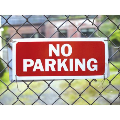 Image showing  No Parking Signs, 6 in. x 15 in., 6-Pack