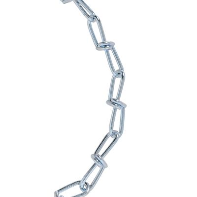 Koch Industries 1/0 Trade Size Double Loop Chain, Electro-Galvanized, Sold By the Foot