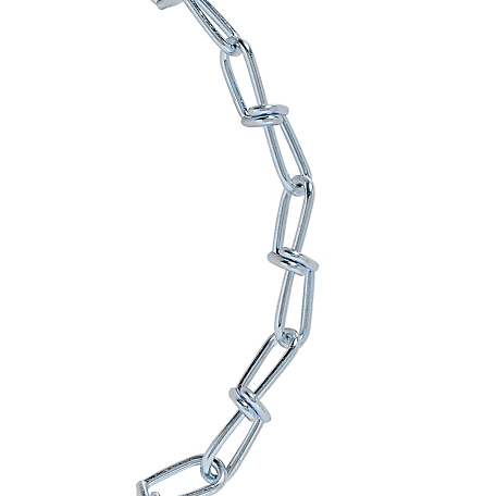 Koch Industries 1/0 Trade Size Double Loop Chain, Electro-Galvanized, Sold By the Foot