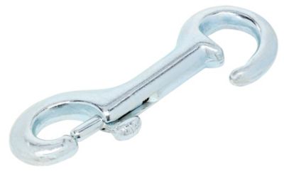 Image showing  Hardware Essentials 3/8 in. x 4-1/4 in. 3028BC Open Fixed Eye Bolt Snap, Zinc
