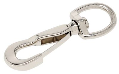 Image showing  Hardware Essentials 3/4 in. x 3-5/8 in. Spring Snap with Swivel Eye, Nickel