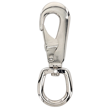 Hillman Hardware Essentials 1 in. x 4-5/8 in. Snap Hook with Swivel Eye,  Nickel at Tractor Supply Co.