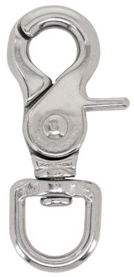 Hillman Hardware Essentials 3161BC Trigger Snap 1/2 Round Swivel Eye, Stainless Steel