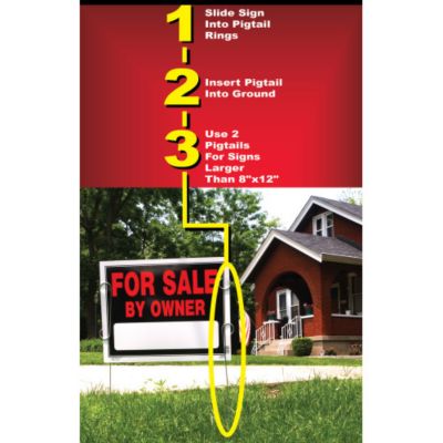 Image showing  Pigtail Sign Holder, 28 in.