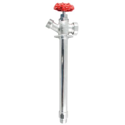 LDR Industries 1/2 in. Inlet MIP x 1/2 in. Outlet Sweat 8 in. L Chrome-Plated Anti-Siphon Frost-Proof Sillcock