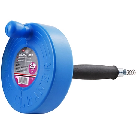 THEWORKS 1/4 in. x 25 ft. Power Drum Auger, Carbon Spring Wire, 1-1/4 - 2  in. Lines at Tractor Supply Co.