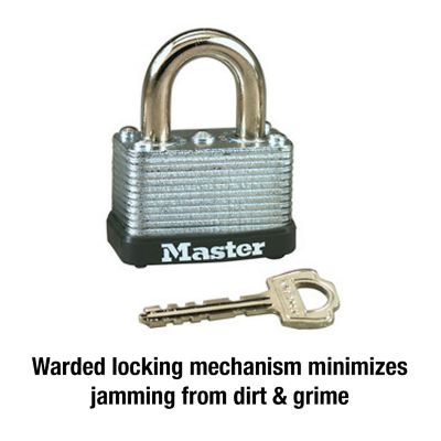 Image showing  1/4 in. Shackle Warded Padlock