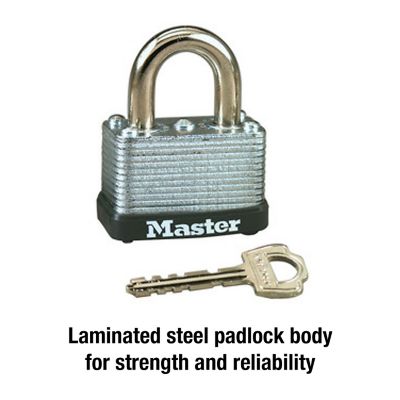 Image showing  1/4 in. Shackle Warded Padlock