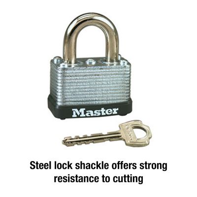 Image showing  1/4 in. Shackle Warded Padlock