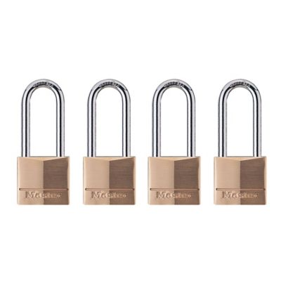 Master Lock 2 in. Solid Body Padlocks, 4-Pack