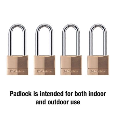 Image showing  2 in. Shackle Solid Body Padlocks, 4-Pack