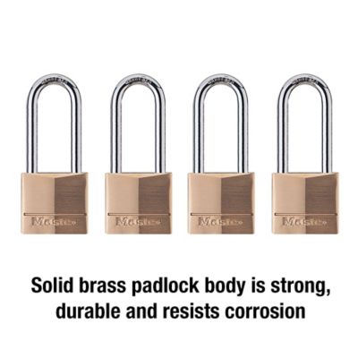 Image showing  2 in. Shackle Solid Body Padlocks, 4-Pack